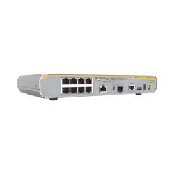 ALLIED TELESIS AT-X330-10GTX-10 Switch L3 8x 10/100/1000 Mbps RJ45 1x 1/2.5/5/10G 1x SFP+ 10G sin ventilador