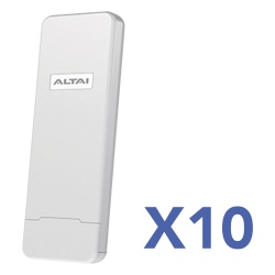 ALTAI TECHNOLOGIES KIT-10-C1N Kit WiFi para Comunidades (10 AP) / Solucion WISP Lista para Despliegue / Cobertura hasta 800 m / Administracion en Nube Gratuita