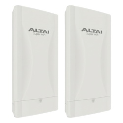 ALTAI TECHNOLOGIES KIT2-C260S Kit de 2 Unidades del Punto de Acceso WiFi 6 con Antena Sectorial de 80Â° de Apertura Cobertura de Hasta 600 m MIMO 2x2 Doble Banda Hasta 574 Mbps en 2.4 GHz y Hasta 2402