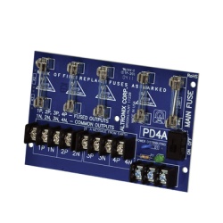 ALTRONIX PD4 Modulo de Distribucion de Energia / Entrada Universal 28V AC/DC / 10A Max / 4 Salidas Fusibles 2.5A / LED Estado DC / 0Â°C a 49Â°C (32Â°F a 120Â°F)