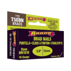 ARROW BN-1810-US Clavo de 5/8". Caja con 500 Clavos para ET225.