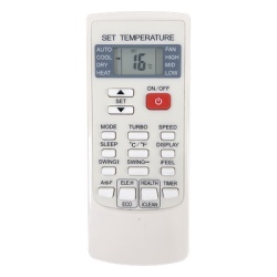 AUFIT YKRH/101E Control Remoto para Minisplit / Display Iluminado / Rango 16°C a 32°C / Funciones iFeel, Timer, Sleep, Oscilación / 54 x 10 x 134 mm