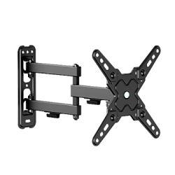 BRATECK LDA40-223 Soporte de Pared Articulado para Pantallas o Monitores | Compatibilidad VESA 75x75 - 200x200 / Hasta 43 Pulgadas | Capacidad Maxima de Carga 20 kg | Fabricado en Acero
