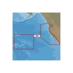 C-MAP M-NA-D024-MS NA-D024 - Costa oeste de EE.UU y Hawai - 4D - AMER - Wide para pantallas RAYMARINE y FURUNO