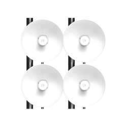 CAMBIUM NETWORKS FORCE-4625-4PACK Kit de 4 radios FORCE4625 de alto Desempeno / Wi-Fi 6E / Hasta 1 Gbps / 5925 - 7125 MHz / Antena Integrada 25 dBi