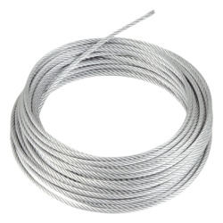 CAMESA SRET318CAM/500MTS Rollo o carrete de 500 Metros de Retenida de 1/8" de Alta Resistencia Galvanizado clase A.