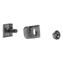 CHAROFIL MG-51-KIT2EZ Kit 2 para unir tramos de charola clema mediana mas tornillo encastardo con acabado Electro Zinc