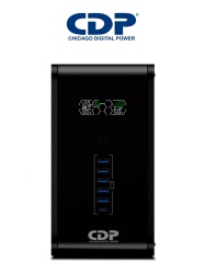 CHICAGO DIGITAL POWER CDP084008 CDP R-Smart1510 - UPS de 1500VA / 900W con pantalla LCD 10 terminales de salida: 5 con respaldo y AVR y 5 con supresion de picos.