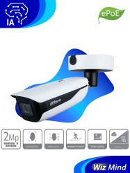 DAHUA DHT0030076 DAHUA IPC-HFW5242HN-ZHE-MF - Camara IP Bullet Resolucion de 2 MP/ Lente Mot. 2.7 a 18mm/ 107-33.9/ IR 70 mts/ IA WizMind/ Deteccion Facial/ Proteccion Perimetral/ Conteo de Personas/