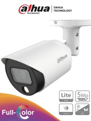 DAHUA DHT0290072 DAHUA HAC-HFW1509TN-LED - Camara Bullet Full Color de 5 Megapixeles/ Lente de 2.8mm/ 112 Grados de Apertura/ Leds para 20 Metros/ Metalica/ WDR de 120 dB/ IP67/