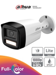 DAHUA DHT0290097 DAHUA DH-HAC-HFW1209TLMN-LED-0280B-S3 - Camara Bullet de 2MP Full Color en 1080p con lente de 2.8mm angulo de 108 y alcance de iluminacion de 40m DWDR IP67 compatible con CVI/CVBS/
