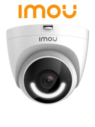 DAHUA DHT0300021 IMOU Turret (IPC-T26EN-0280B-imou) - Camara IP Domo WiFi de 2MP con disuasion activa sirena integrada LED de alta potencia microfono audio bidireccional deteccion de humanos IR