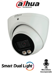 DAHUA DHT0300054 DAHUA HAC-HDW1239TN-IL-A-S2 - Camara Domo de 2 Megapixeles/ Iluminador Dual InteligenteFull Color/ Lente de 2.8 mm/ 107 Grados/ Microfono Integrado/ WDR Real de 130 dB/ 40 Metros de I