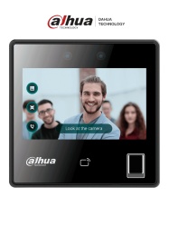 DAHUA DHT0810013 DAHUA ASI3214A-W - Control de acceso con reconocimiento facial y pantalla tactil de 4.3"/ 3 000 rostros/ 5 000 huellas y 3 000 tarjetas MIFARE. Rango de reconocimiento de 0.3 a 1.5 m/