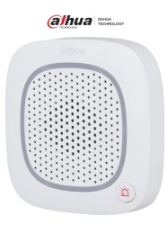 DAHUA DHT1190006 DAHUA DHI-ARA14-W2- Sirena intercom inalambrica con audio bidireccional y multiples sonidos (fuego intrusion panico medica y mas) Boton de panico App DMSS Frecuencia 433 MHz Te