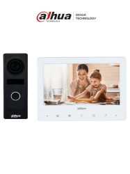 DAHUA DHT2390001 DAHUA KTA02M - Kit de videoportero analogico con frente de calle metalico y camara de 1.3 MP DWDR e IR automatico. Incluye monitor TFT de 7" entrada y salida de audio y soporte par