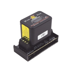 DITEK DTK-2MHLP24BWB Protector Modular 24 V / 2 Pares / Base Desmontable / Snap-Track / Paneles de Incendio y Alarma