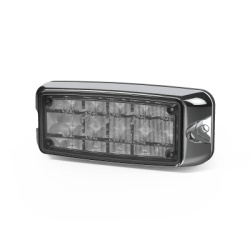 ECCO CD4080RB Luz de Advertencia de 5X2" 10 LED Rojo/Azul Bisel Cromado Lente Transparente