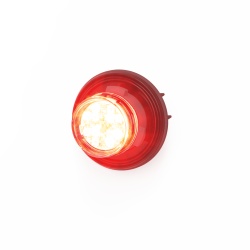 ECCO CD9012RB Estrobo Oculto de 12 LED Rojo/Azul Bisel Negro Lente Transparente - Img 2