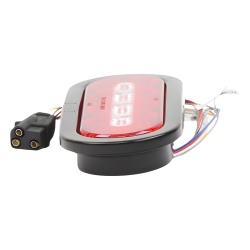 ECCO ED3060AW Plafon Ovalado de 7.5" Para Camiones de Transporte 18 LED Ultra Brillantes Color Rojo/Claro/Ambar - Img 2