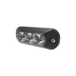 ECCO ED3703C Luz Auxiliar LED / 3 LEDs / 21 Patrones de Destello / 12-24 VCC / IP67 / SAE J595 Clase I