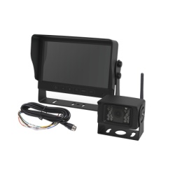 ECCO K7000BWK Sistema Profesional Inalambrico de Camara de Reversa y Monitor para Vehiculos de Trabajo y Montacargas