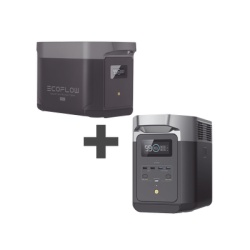ECOFLOW DLT2MAX-BP Kit de Estacion de Energia Portatil 2048Wh + Bateria Externa 2048Wh (4096Wh Totales)