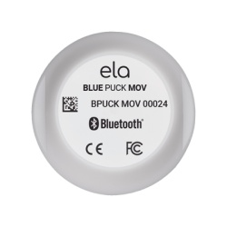 ELA Innovation BLUEPUCKMOV Sensor Bluetooth / Identificacion y control de activos / Deteccion de Movimiento / Identificacion de caja de tractocamiones / Compatible con Localizadores Vehiculares / Supe