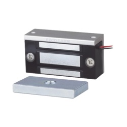 ENFORCER SECOLARM E-941SA-80Q Chapa Magnetica de 36 kg (80 Lbs) / Uso en Lockers o Gabinetes / 12~24 VDC / Tamano Miniatura 70x31x19 mm / Proteccion MOV / Sin Magnetismo Residual / Montaje Completo