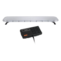 EPCOM INDUSTRIAL SIGNALING X75RBAS Barra de luces LED de 46" Rojo/Azul/Ambar De 132 LEDs Controlador Incluido Ideal para Equipar Unidades de Seguridad Publica