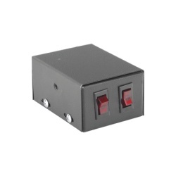 EPCOM INDUSTRIAL SS-W2 Gabinete metalico con 2 interruptores iluminados para barra de luces
