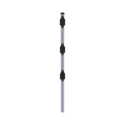EPCOM INDUSTRIAL SYS-POST-7 Poste de Paso de 0.75m para Cerca Electrificada. Tubo Galvanizado cal. 18 de 1"Diam. con Tapon y 3 Aisladores Instalados.