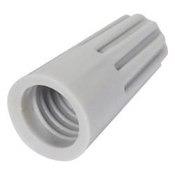 EPCOM POWERLINE AE00010 Capuchón de Cable Roscable / 18 AWG / Inserto Metálico / Paquete 25 piezas / Gris