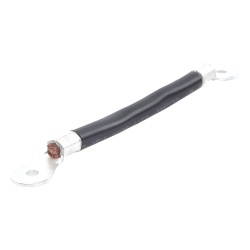 EPCOM POWERLINE CBL-AWG2-0.2B Cable de Batería / Calibre 2 AWG / 0.2 m (0.66 ft) / Terminales de Ojo Doble / Serie o Paralelo / Negro