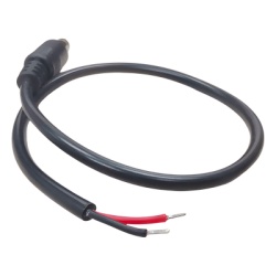 EPCOM POWERLINE DC-CORD-B Cable Pigtail DC / Conector Macho 5.5 x 2.1 mm / 30 cm (11.8 in) / Calibre 22AWG / Polarizado / 12 VCC