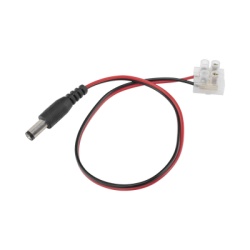 EPCOM POWERLINE DC-CORD1 Cable de Alimentacion con Conector Macho a Bloque de Terminal Atornillable / Calibre 18 AWG / Longitud 28.5 cm (11.22 Pulgadas) / Ideal para Alimentacion de Camaras