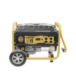 EPCOM POWERLINE EPGEN3000 Generador a Gasolina / Planta de Emergencia 3kW (7HP) 110Vca Encendido de Jalon Jaula con Ruedas para Facil Traslado