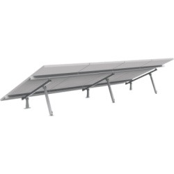 EPCOM POWERLINE EPL-AM01-1X4 Kit Montaje de aluminio para techo o piso de concreto, de alta resistencia y rápida instalación, arreglo 1x4 módulos fotovoltáicos de 40mm de espesor
