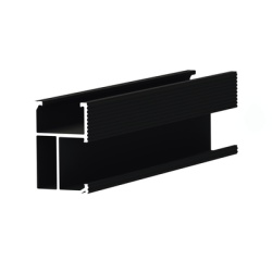 EPCOM POWERLINE EPL-SR8-2700BLK Riel 8 con anodizado negro para montaje de modulos fotovoltaicos de aluminio anodizado de 2700mm.