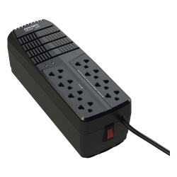 EPCOM POWERLINE EPL1000AVR Regulador de Voltaje / 1000 VA / 500 W / 8 Contactos / AVR ±10% / Supresor de Picos 90 J / Protección RJ11 / Rango 95-148 V
