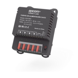 EPCOM POWERLINE NV-415-DC Fuente de Poder para CCTV / 4 Canales / Salida Ajustable 12/13.5/15 Vcc / 4 A Total / Instalación en Pared