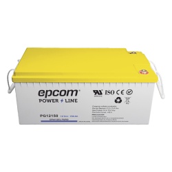 EPCOM POWERLINE PG12150 Batería de Gel OPzV / 12 V / 150 Ah / Ciclo Profundo / Vida Útil 20+ Años / Descarga Máxima 500 A / Aplicaciones Fotovoltaicas y Respaldo