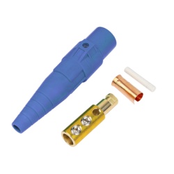 EPCOM PROAUDIO EP-CAMLOCK-400A-M-BLUE Conector Camlock Macho / 400 Amperes / 600V AC / Seccion Cable 50-95 mmÂ² / Abrazadera Compresion / Plastico Ingenieria / Multiples Colores