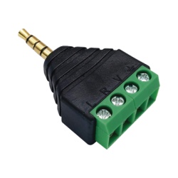 EPCOM PROAUDIO EP-CON311 Conector de audio de 3.5mm macho a terminal de tornillo de 4 pines