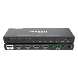 EPCOM PROAUDIO EPC-SW941MV Multivisor HDMI 4x1 | 4K@30Hz | Vista Cuadruple | Cambio Automatico/Manual | Control IR