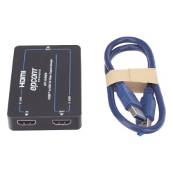 EPCOM PROAUDIO EPCUH60EB Adaptador de Captura de Video HDMI a USB 3.0 | 4K60 HDMI Entrada | 1080p60 USB Salida | HDCP 2.2 | 18 Gbps Ancho de Banda | Plug and Play | Compatible Windows Linux macOS - Img 5