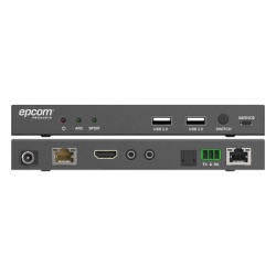 EPCOM PROAUDIO EPP-EHB100AU Kit Extensor HDMI | 4K2K@60HZ | HDR 4:4:4 | HDBaseT | 100M | Salida de Audio | HDCP 2.2 | IR Bidireccional | Admite la funcion USB KVM - Img 3