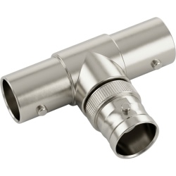 EPCOM TITANIUM TT-RG-10 Adaptador en T para 75 Ohm de triple conectores BNC Hembras Niquel/ Oro/ Teflon.