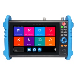 EPCOM TPTURBO8K(BT) Tester de Video Profesional | Pantalla 7"| Prueba IP/HD/Analogicas | TVI/CVI/AHD/CVBS | IP ONVIF | 4K/8K | H.264/H.265 | HDMI | PTZ | Scanner IP | TDR | Salidas 12V/24V/PoE | Activ