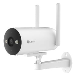 EZVIZ CS-H5/3MP/4G Camara Bala / 4G / Resolucion 3 Megapixel (2K) / Vision Nocturna en Color / AI Deteccion de Humanos y Vehiculos / Defensa Activa con Sirena y Luz Estroboscopica / IP67